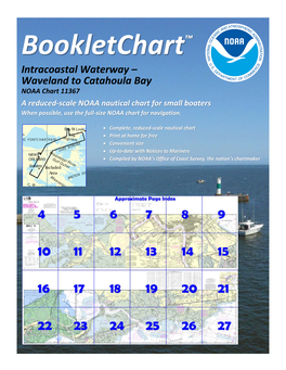 Bookletchart™ Intracoastal Waterway – Waveland to Catahoula Bay NOAA Chart 11367