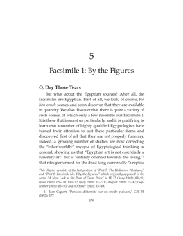 Facsimile 1: by the Figures