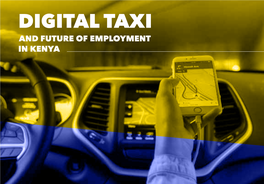 Digital Taxi and Future of Employment in Kenya