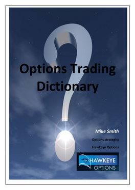 Options Trading Dictionary