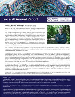 CSRS Annual Report 2017/18