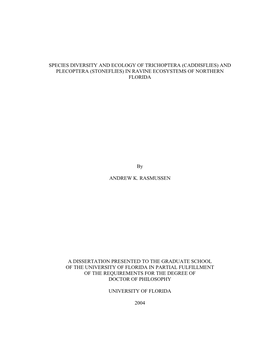 Ph.D. Dissertation of Andrew K. Rasmussen