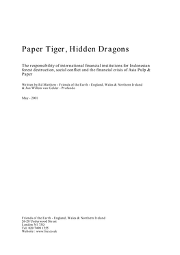 Paper Tiger, Hidden Dragons