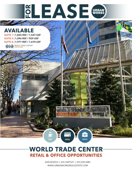 World Trade Center Retail & Office Opportunities