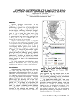 Structural Characteristics of the Silla Syncline (Chile