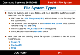 File System Types