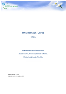 Toimintakertomus 2019