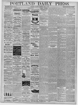 Portland Daily Press: April 6, 1878
