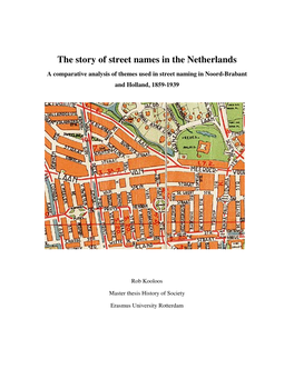 The Story of Street Names in the Netherlands