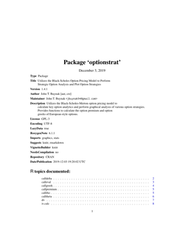 Package 'Optionstrat'