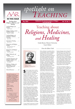 Religions, Medicines, and Healing Consultation of the AAR