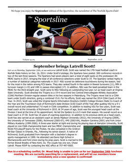 September Brings Latrell Scott! Join Us on Monday, September 10Th, As We Welcome Latrell Scott