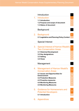 Harrow Weald Conservation Areas Supplementary Planning Document