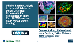 Roofline Analysis in the Intel® Advisor to Deliver Optimized Performance