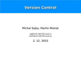 Version Controlcontrol