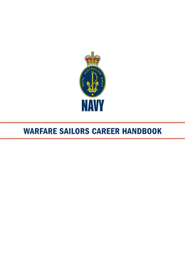 WARFARE SAILORS CAREER HANDBOOK FOREWORD Iii Foreword