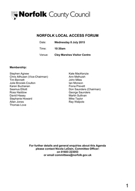 Norfolk Local Access Forum