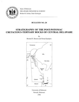 B20 Stratigraphy of the Post-Potomac Cretaceous-Tertiary Rocks Of