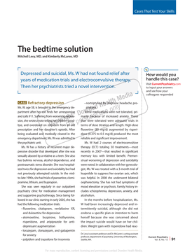 The Bedtime Solution Mitchell Levy, MD, and Kimberly Mclaren, MD