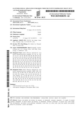 WO 2019/028191 Al 07 February 2019 (07.02.2019) W !P O PCT