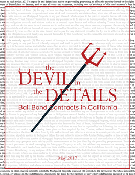 Bail Bond Contracts in California