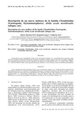 Martínez-Ortí, A., Gomez, B. Y Faci, G. (2004)