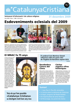 Catalunya Cristiana 1.580 [Català] 31 De Desembre De 2009