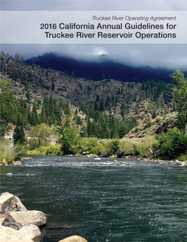 2016 California Annual Guidelines for Truckee River Reservoir Operations