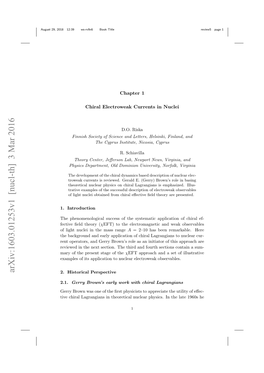 Chiral Electroweak Currents in Nuclei