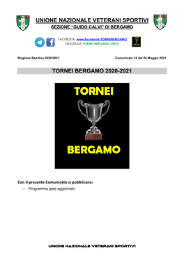 Torneo De Guz Bergamo (1Z) Comunicazioni