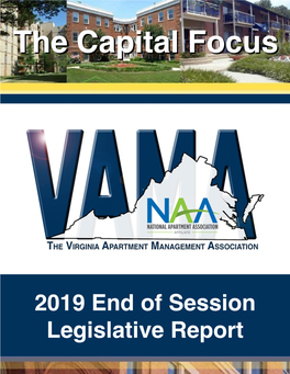2019 End of Session Legislative Report VAMA 2019 End of Session Legislative Report