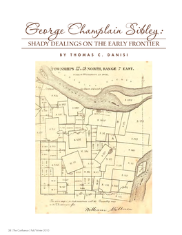George Champlain Sibley: Shady Dealings on the Early Frontier | The