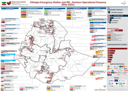 Ethiopia Emergency Shelter and NFI Partnerse Presence Dashboard