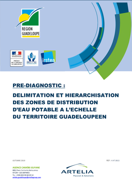 Pre-Diagnostic : Delimitation Et Hierarchisation Des Zones De Distribution D’Eau Potable a L’Echelle Du Territoire Guadeloupeen