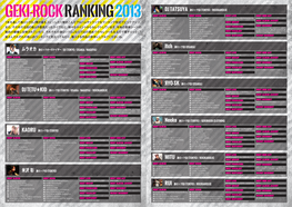 Geki-Rock Ranking 2013 Geki