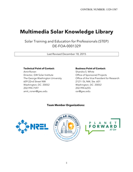 Multimedia Solar Knowledge Library