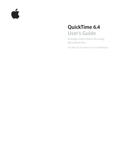 Quicktime User Guide