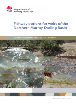 Fishway Options for Weirs of the Northern Murray-Darling Basin