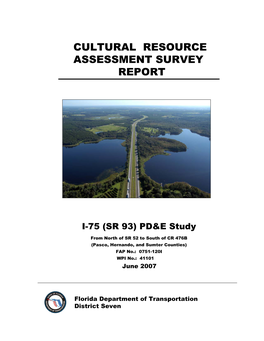 Cultural Resource Assessment Survey Report