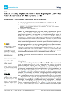 Fortran Coarray Implementation of Semi-Lagrangian Convected Air Particles Within an Atmospheric Model