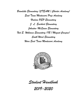 Student Handbook 2019-2020