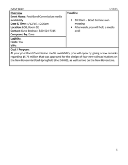 Post-Bond Commission Media Availability Date & Time