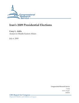 Iran's 2009 Presidential Elections