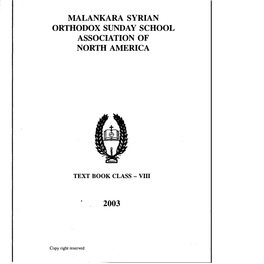 Malankara Syrian Orthodox Sunday School Association of North America