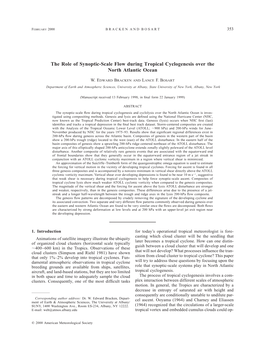 The Role of Synoptic-Scale Flow During Tropical Cyclogenesis Over the North Atlantic Ocean