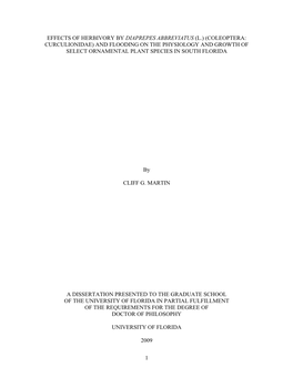 University of Florida Thesis Or Dissertation Formatting