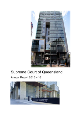 Supreme Court of Queensland Annual Report 2015 – 16