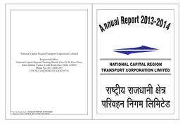Annual Report 2013-14 NCRTC Size