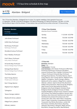 172 Bus Time Schedule & Line Route