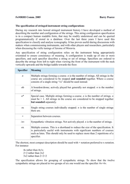 String Configuration Specification Is in a Compact Human Readable Form, That May Be Readily Understood and Can Be Queried Programmatically If Stored in a Database